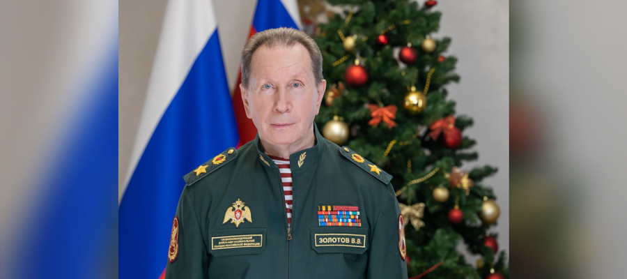  Директор Росгвардии генерал армии Виктор Золотов поздравил личный состав ведомства с наступающим Новым годом и Рождеством (видео)