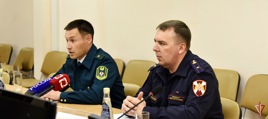 В Удмуртии офицер Росгвардии принял участие в межведомственном брифинге о начале летне-осеннего сезона охоты