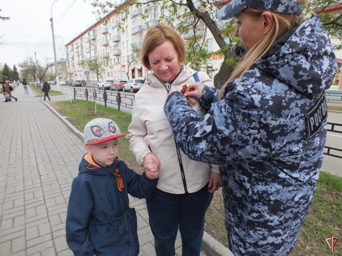 В Удмуртии Росгвардейцы присоединились к Всероссийской акции «Георгиевская ленточка»
