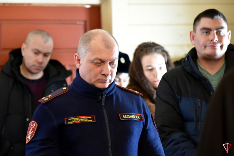 В храме на территории Управления Росгвардии по Удмуртской Республике состоялось праздничное богослужение, посвящённое Богоявлению