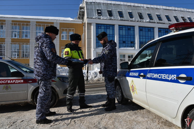 Военная автоинспекция Управления Росгвардии по Удмуртской Республике провела профилактическую акцию