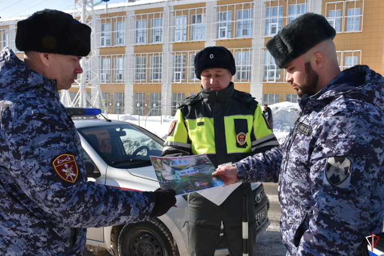 Военная автоинспекция Управления Росгвардии по Удмуртской Республике провела профилактическую акцию