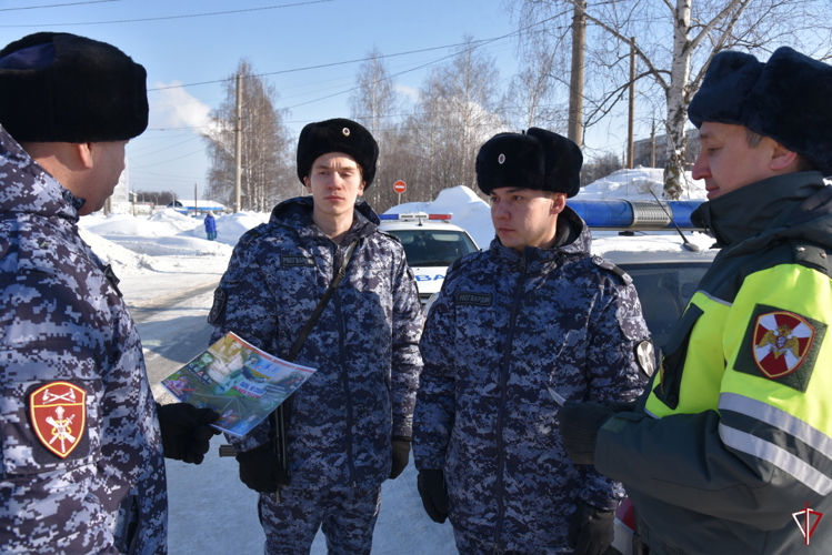 Военная автоинспекция Управления Росгвардии по Удмуртской Республике провела профилактическую акцию