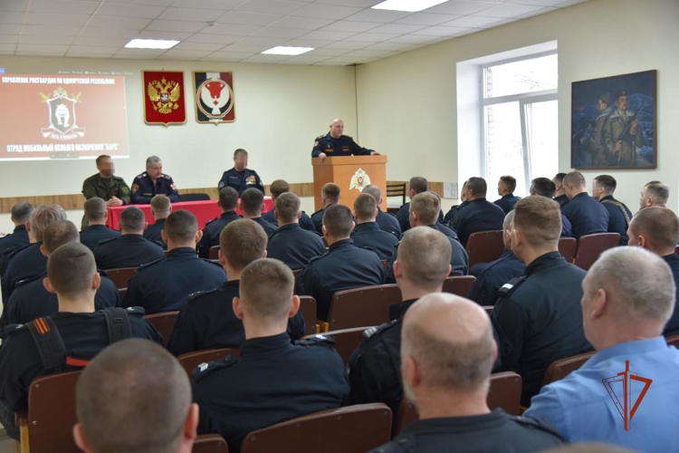 Сотрудники ОМОН «Барс» Управления Росгвардии по Удмуртской Республике отметили 33 годовщину образования отряда
