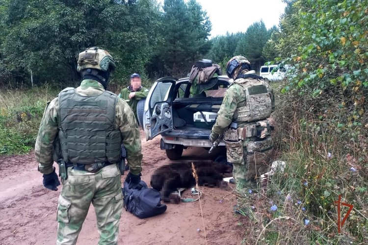 В Удмуртии при поддержке спецназа Росвгардии задержан подозреваемый в браконьерстве (видео)