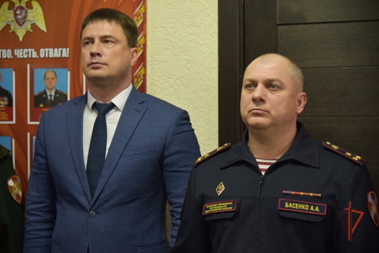В Управлении Росгвардии по Удмуртcкой Республике состоялось открытие стены памяти сотрудникам, погибшим при выполнении служебного долга