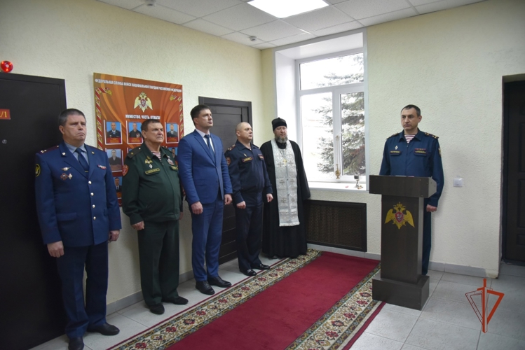 В Управлении Росгвардии по Удмуртcкой Республике состоялось открытие стены памяти сотрудникам, погибшим при выполнении служебного долга