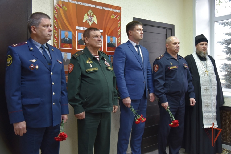 В Управлении Росгвардии по Удмуртcкой Республике состоялось открытие стены памяти сотрудникам, погибшим при выполнении служебного долга